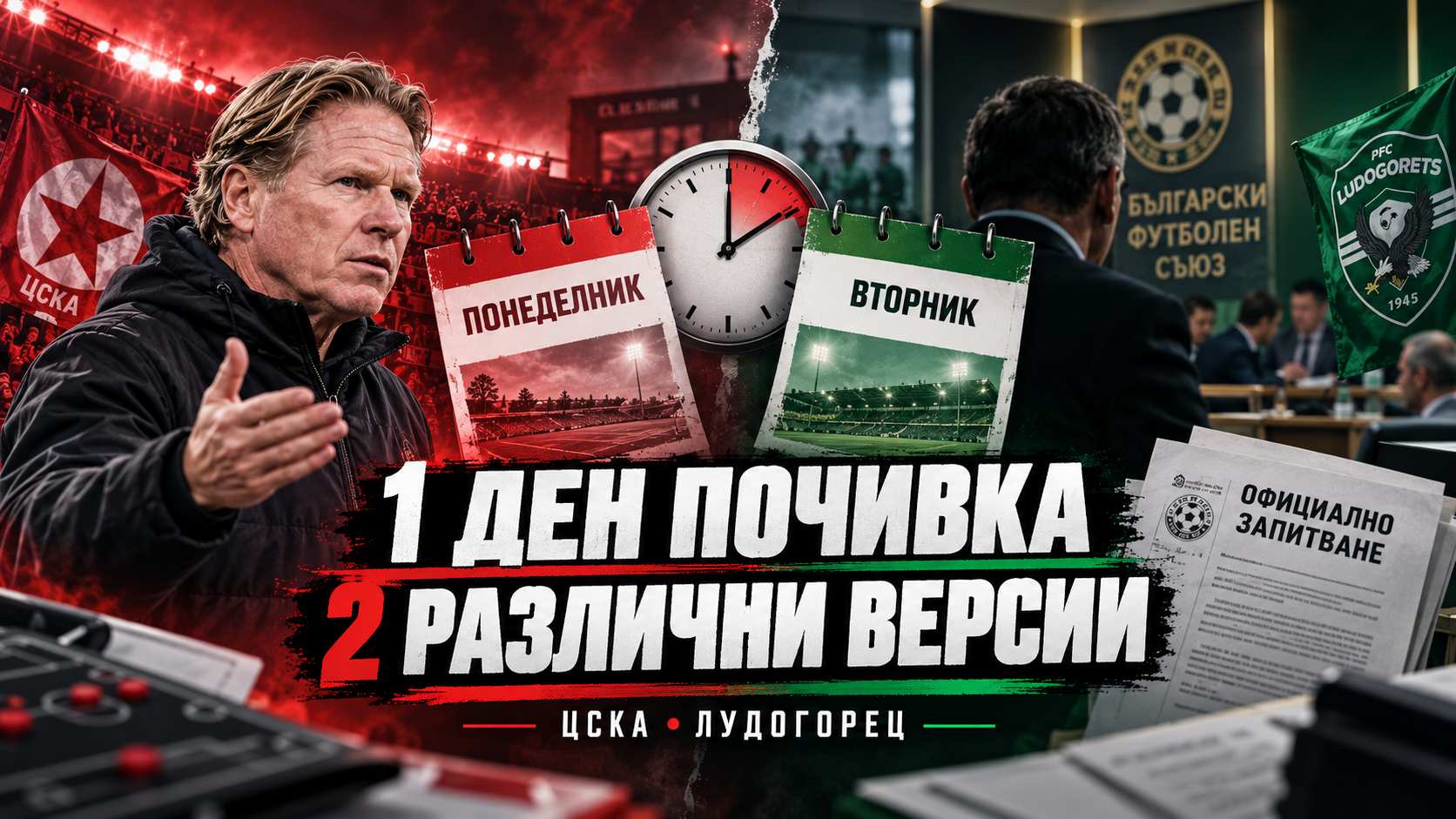 ЦСКА – Лудогорец: един ден почивка, две различни версии за преместването на дербито